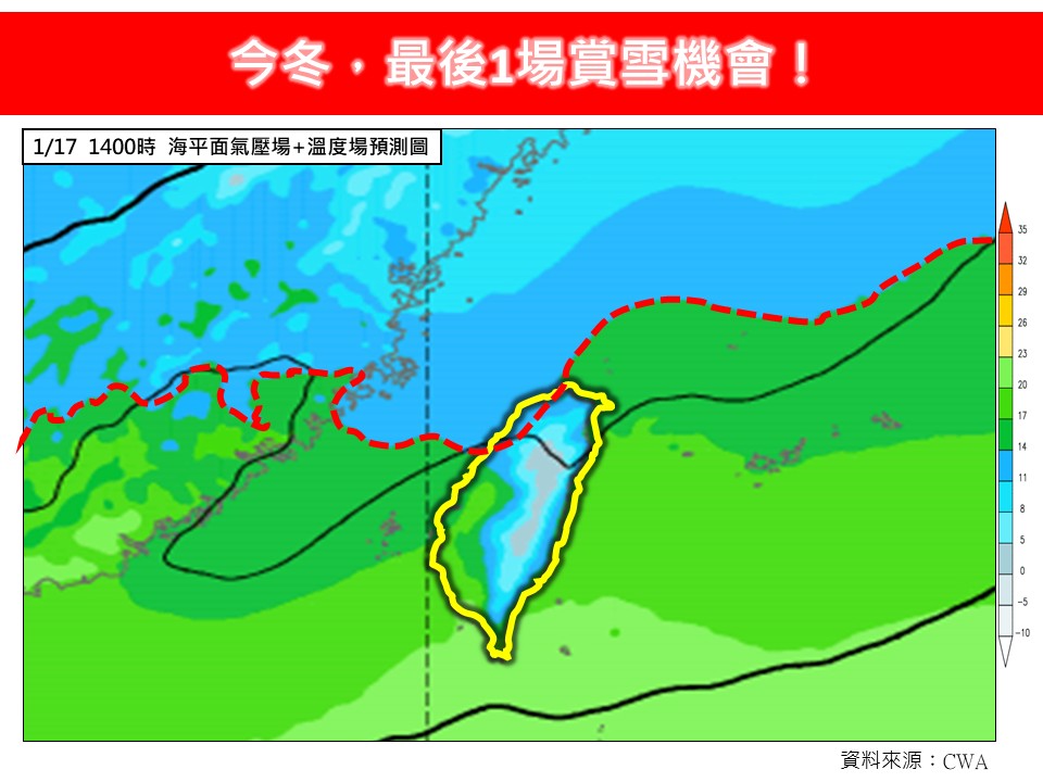 全台凍6天「3月最強冷氣團」要來了！今冬「最後賞雪機會」地區一次看