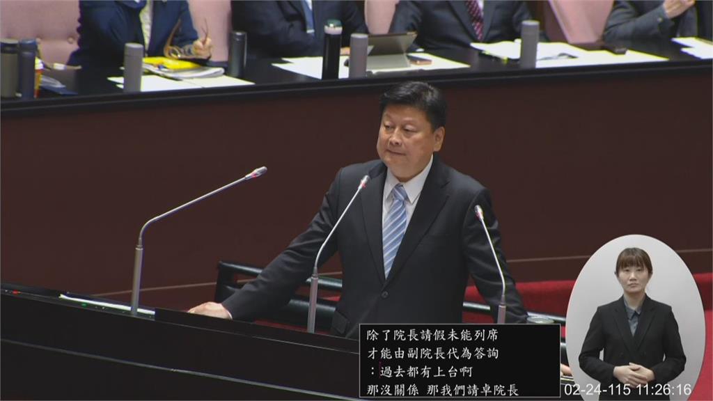 快新聞／傅崐萁不退讓？「賴清德赴立院國情報告」協商無共識　蔡其昌表態了　