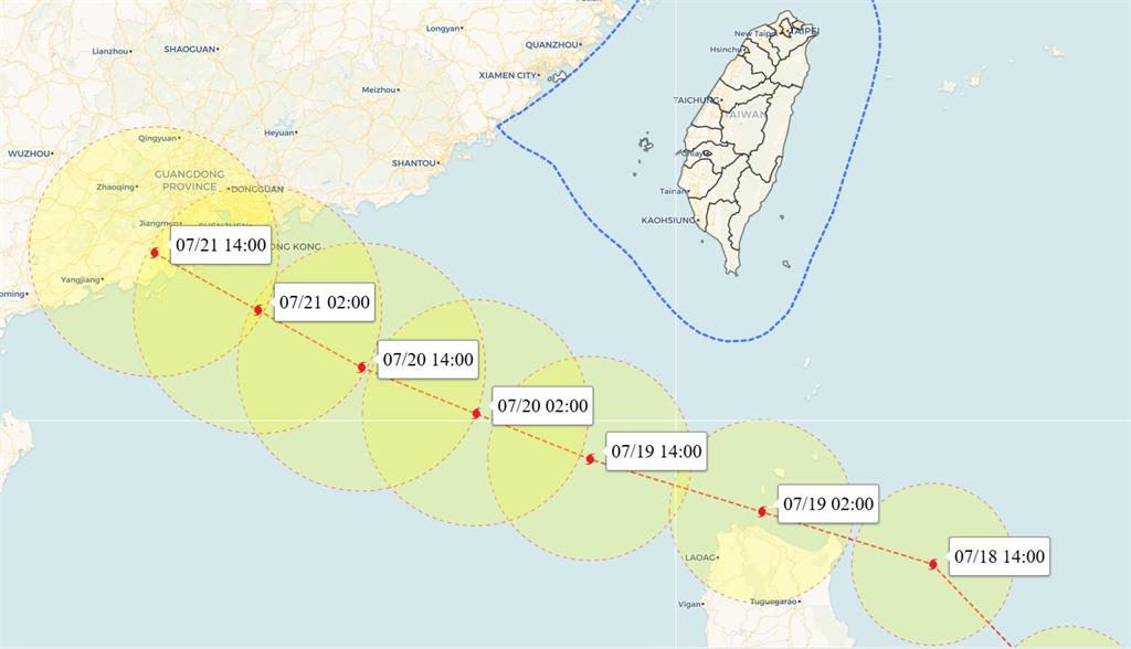 準颱「薇帕」大環流鬼轉路徑南修！這期間「整片紫紅炸豪雨」開轟半台灣
