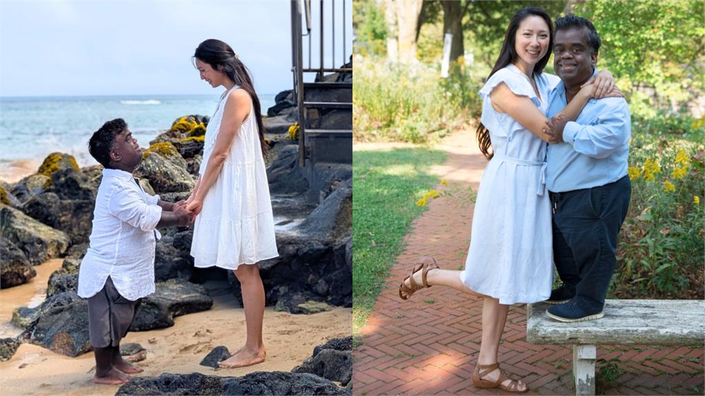 現代版「美女與野獸」結婚照瘋傳！正妹嫁「120公分侏儒男友」愛情故事超催淚