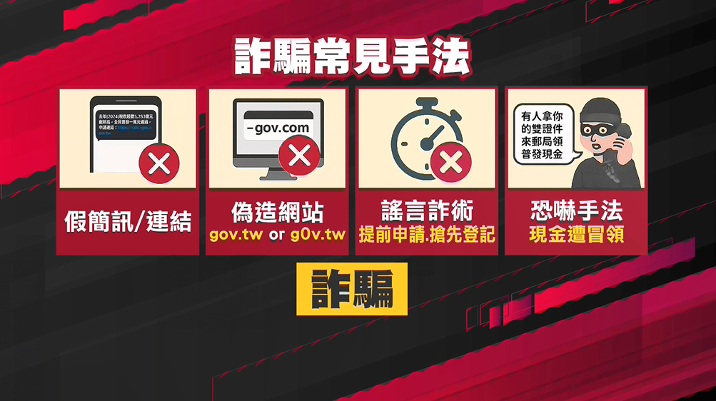 普發現金未上路　詐團先動手！刑事局公布手法