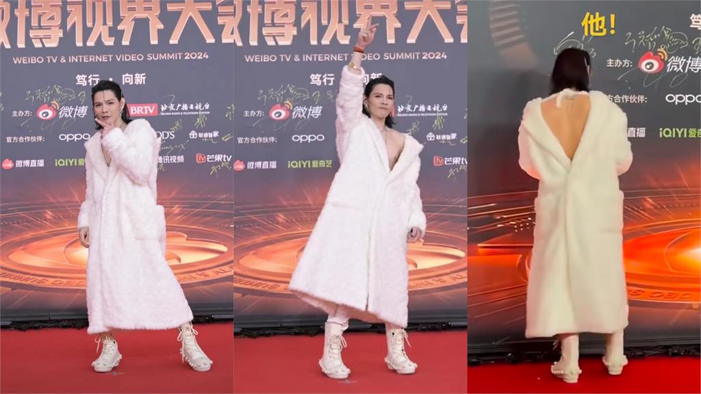 郭碧婷老公「偷媽媽衣服」走紅毯?「鏤空大衣、細肩背心」激情造型辣瞎網