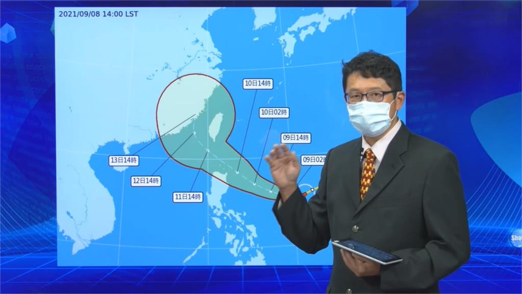 小鋼砲璨樹晚間轉強颱 最快周四深夜海警