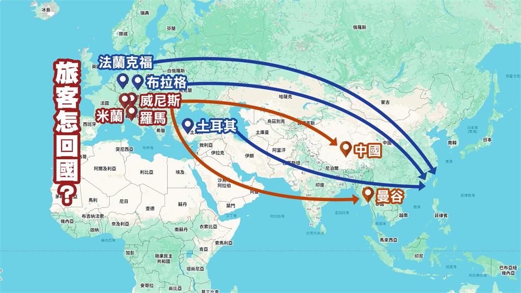 中東動盪! 轉機樞紐"杜拜機場"關閉! 影響逾1700台人