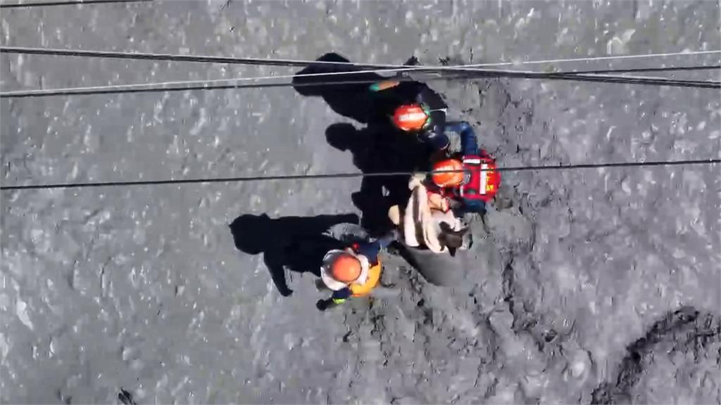 搜救犬「咪娜」險遭泥濘滅頂　檢查無礙重返搜救行動