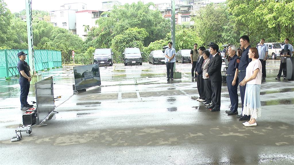 總統視察保二無人機中心　賴總統盼無人機列入警消配備