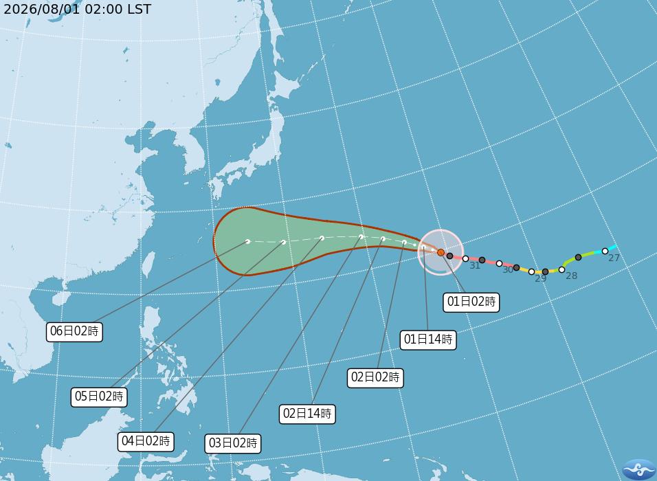 快新聞／颱風假有機會？「白海豚」路徑南修　專家曝這時最靠近台灣