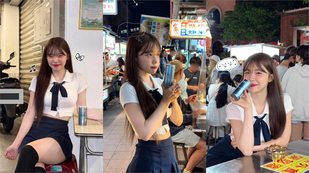 學生妹逛寧夏夜市「挺出大饅頭」竟是李多慧！「0偽裝玩彈珠台」網暈爛：好萌啊