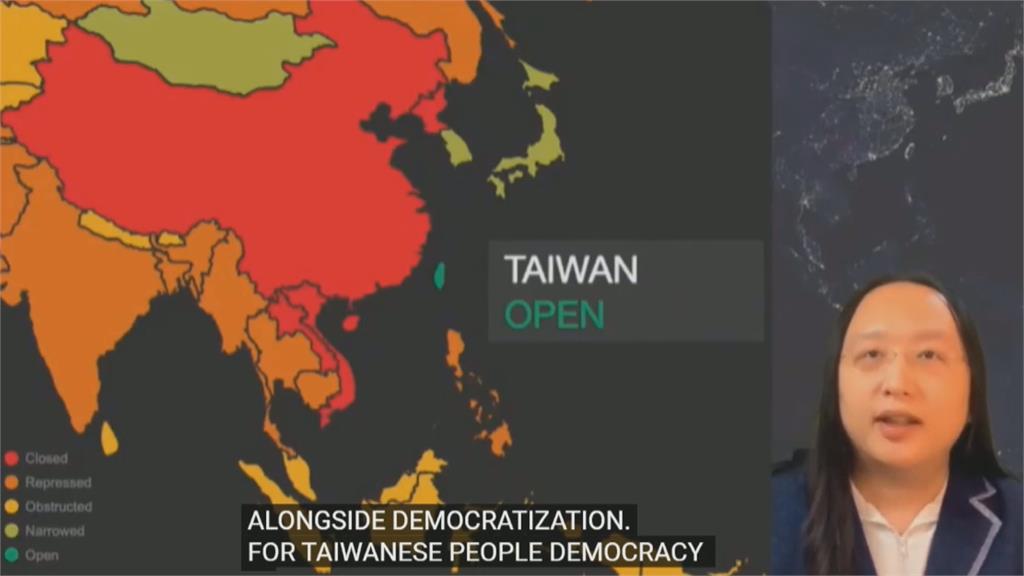 兩岸地圖太敏感？民主峰會視訊被卡　唐鳳：事後影片已完整呈現