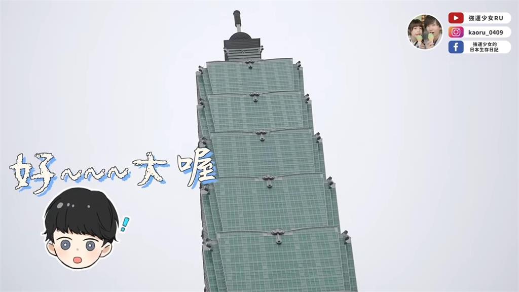日本袖珍園區驚見龍虎塔、101　網紅直呼：「好想回台灣」