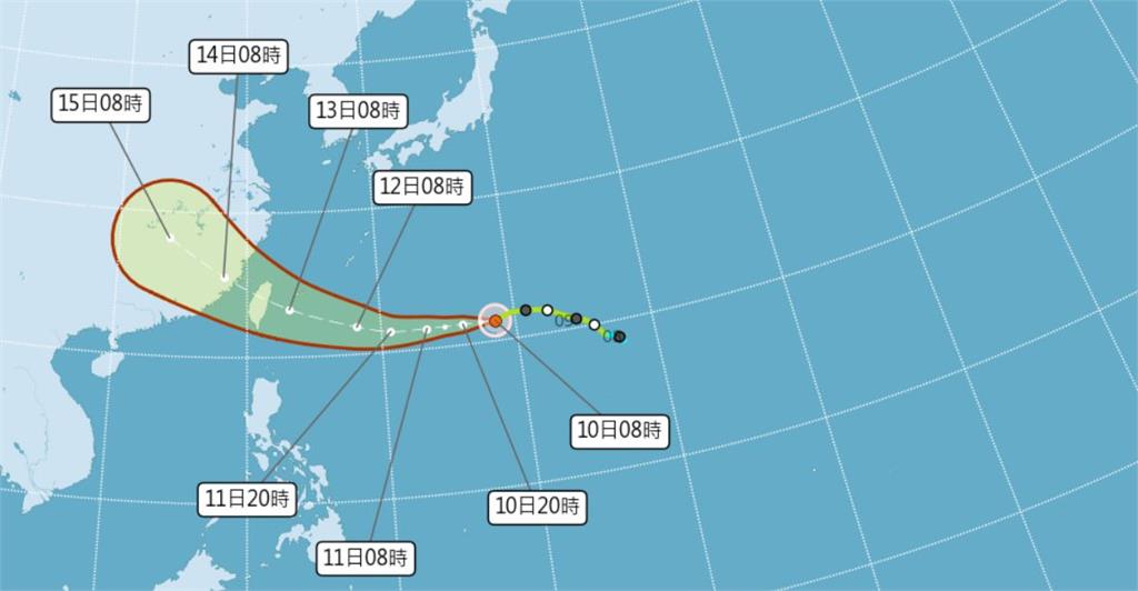 挑戰中度颱風　楊柳颱風可能從「宜花」登陸　週三週四影響最劇烈