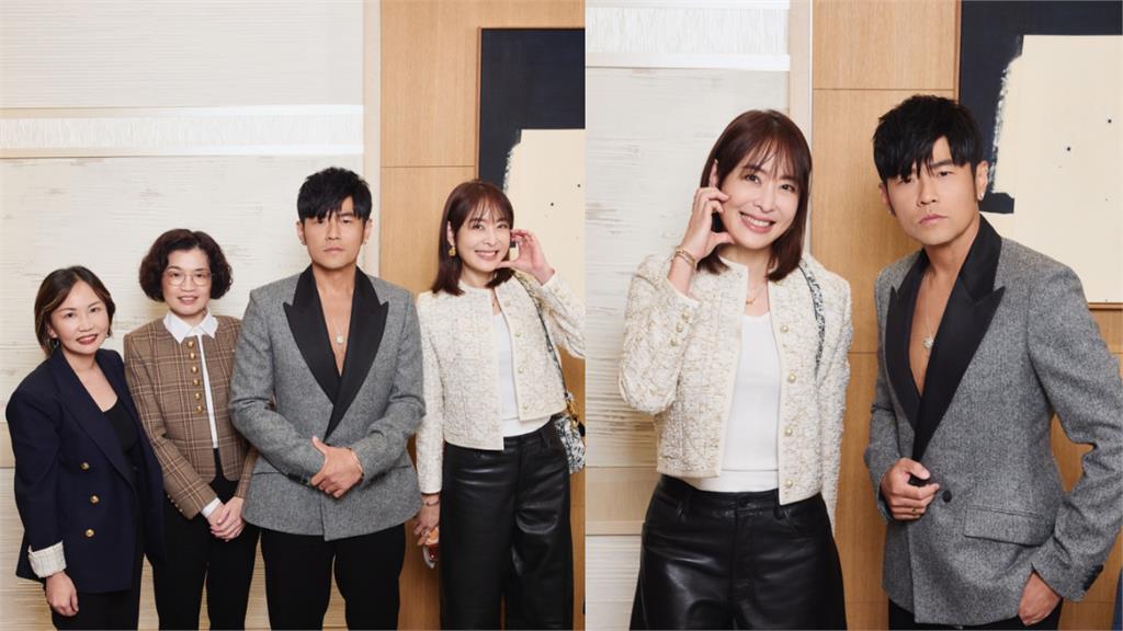 周杰倫「深V炸胸肌」同框賈永婕!網見1幕驚「那麼僵硬?」她急曝真相