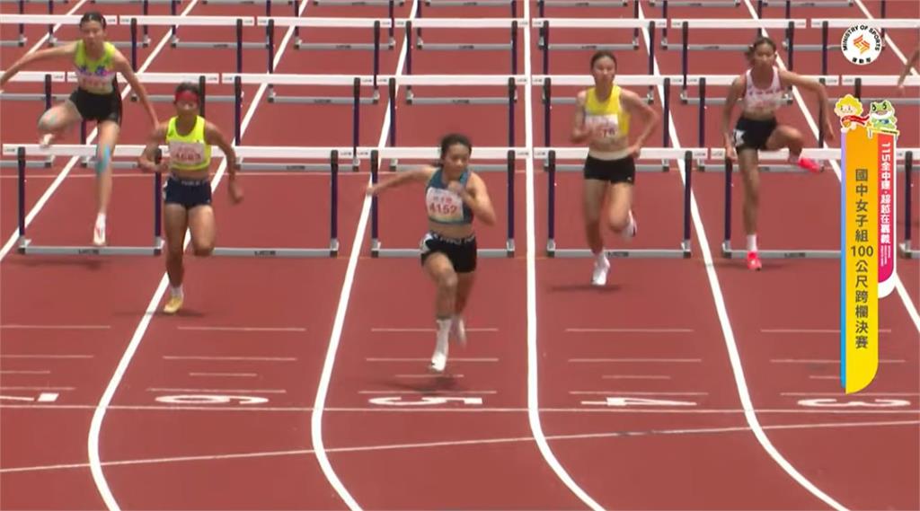 全中運／林子婕國女100公尺跨欄完成三連霸！從預賽到決賽3破U18全國紀錄