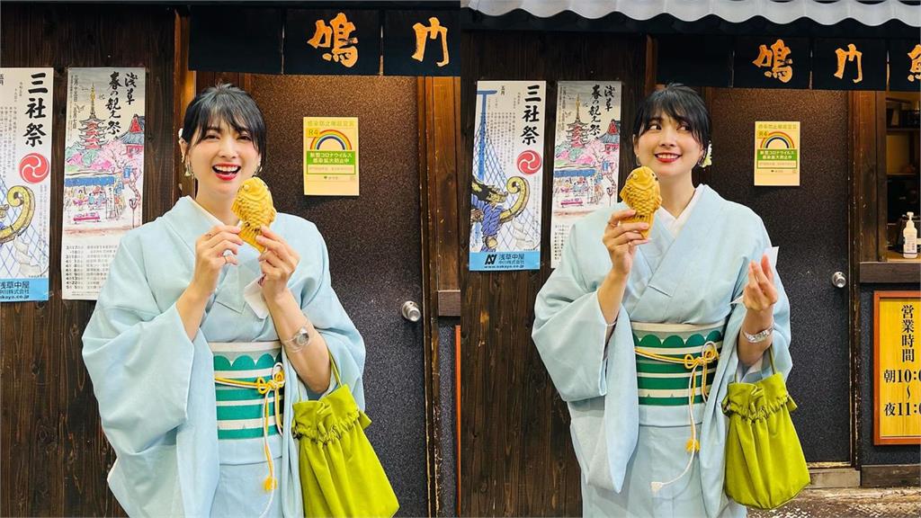淺草和服正妹「亮出爆漿鯛魚燒」險燙傷!一轉身竟是阿喜…網急瘋 穿和服也會被燙傷?淺草路邊正妹「手抱爆漿鯛魚燒」一看竟是阿喜…網猛瞥:心急了