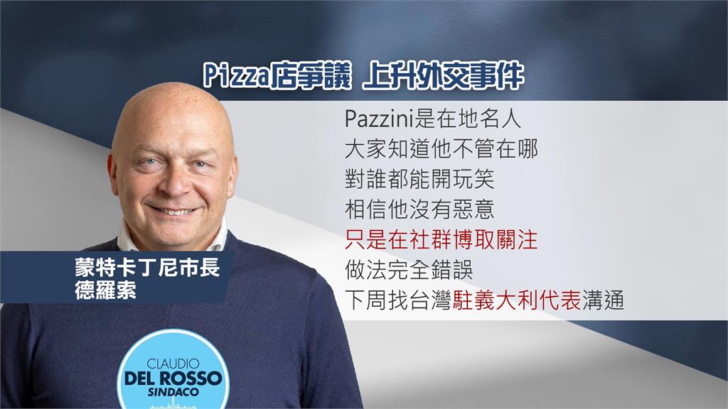 披薩店公審「16台人點5披薩」義大利市長震怒!她見1事驚「台灣國際地位」變了