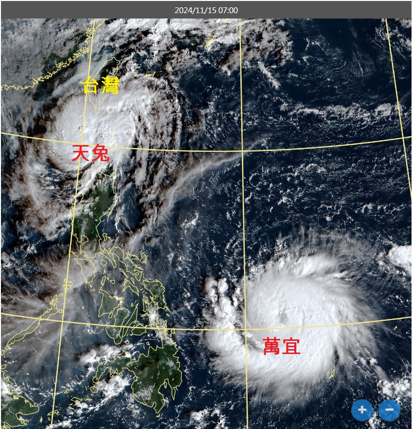 中颱萬宜長大了天兔減弱仍緊追中! 鄭明典提醒「3地區」慎防災情