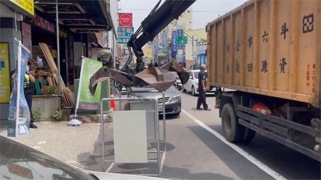 斗六火車站前執行「清道專案」　還給路人行走空間