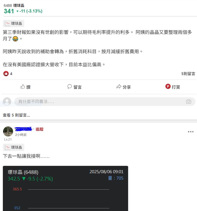 環球晶圓上半年營收達316億元 第二季、上半年營收創歷史同期第三