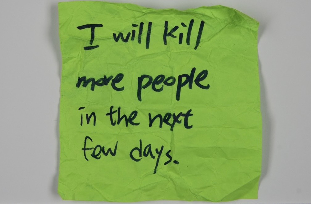 最新／人心惶惶！誠品南西出現恐嚇紙條「將殺更多人」　警全力追緝中