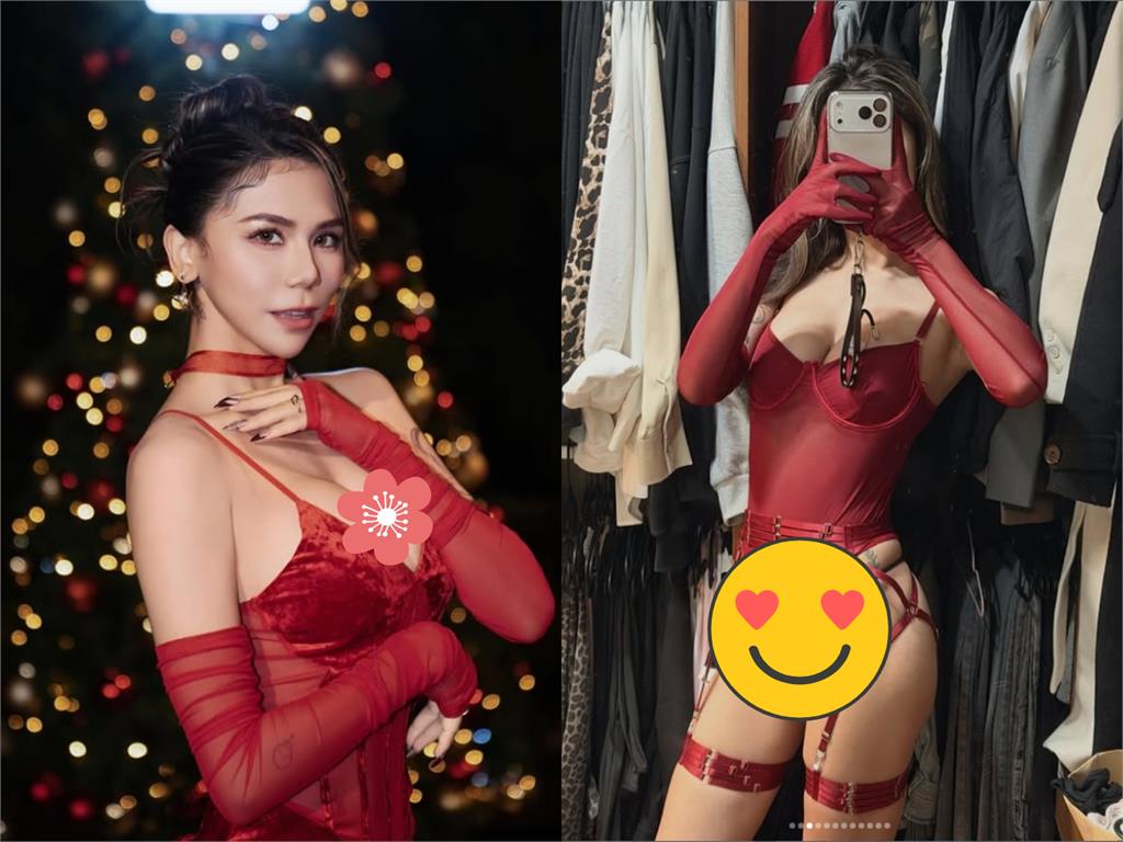 蕾菈跨年「暗黑戰袍破3洞」解放上空　秒換「火辣馬甲開高衩」透視全解鎖！