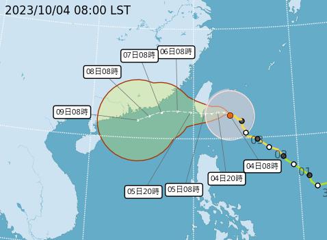快新聞／颱風小犬將接觸花東地區　陸警區域增新竹「今日雨彈將襲台」