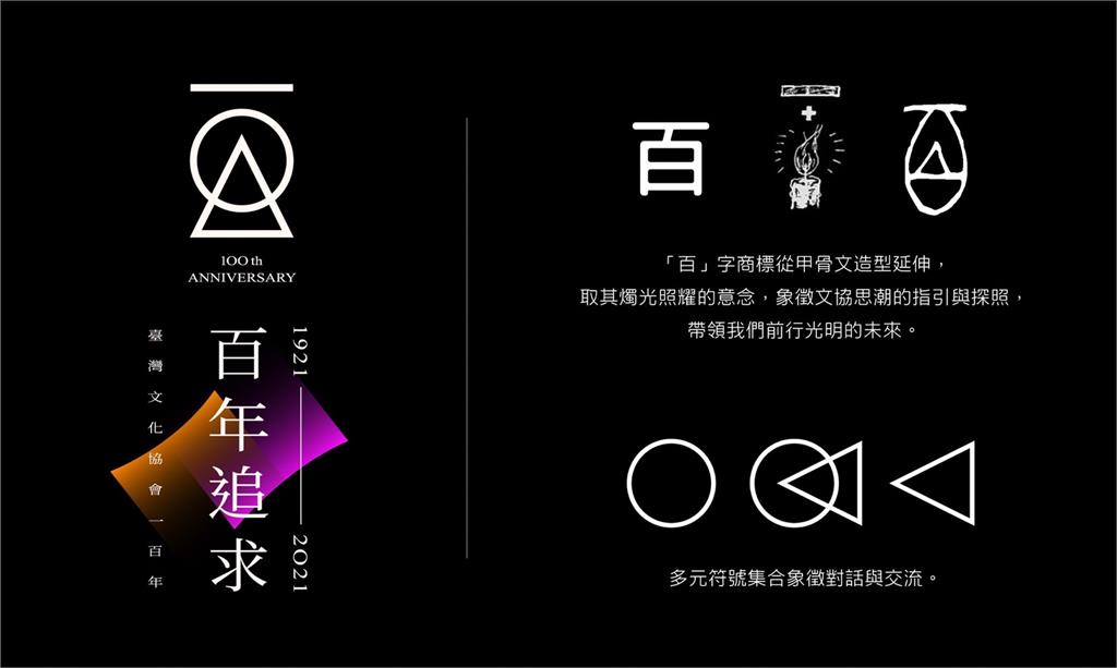 紀念文協百年！主視覺「百年追求」象徵以自由意志指引台灣前途