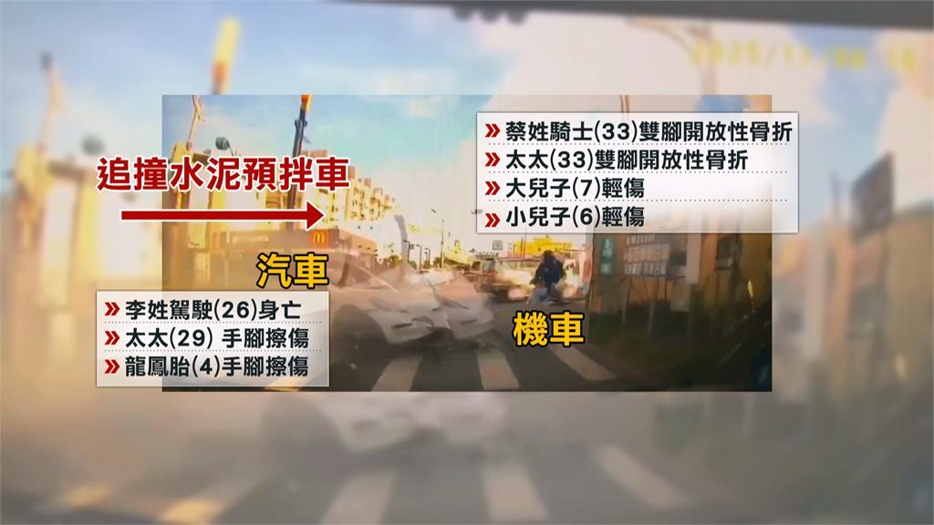 2個家庭破碎！　恆春特斯拉高速撞水泥車　再撞「4貼機車」釀1死7傷
