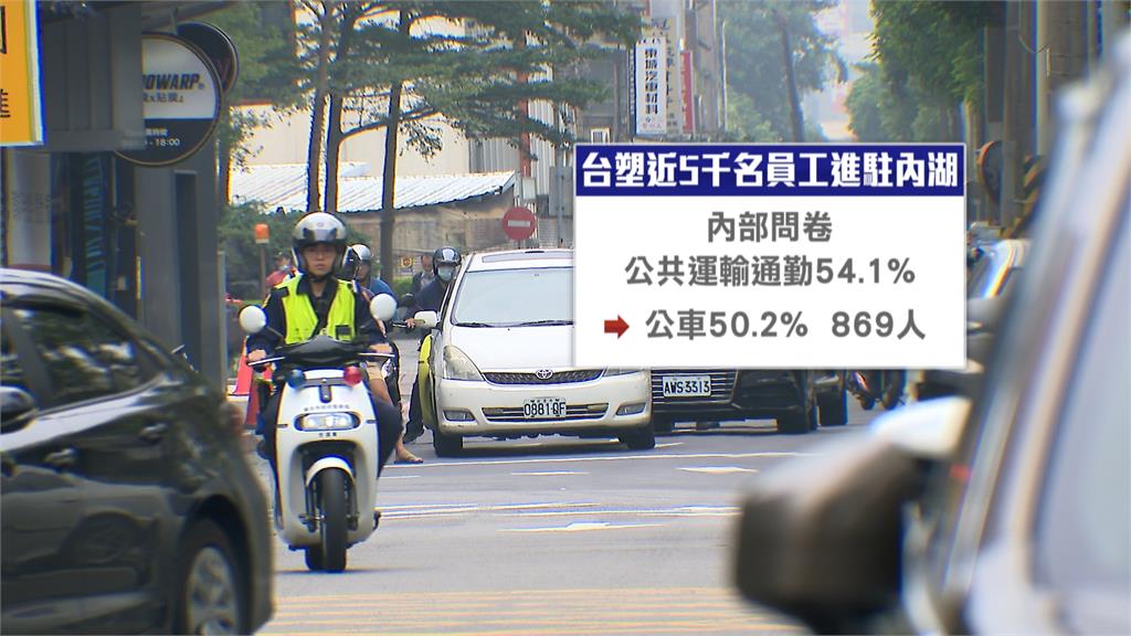 台塑近5千人進駐內湖 當地居民怨擠不上公車