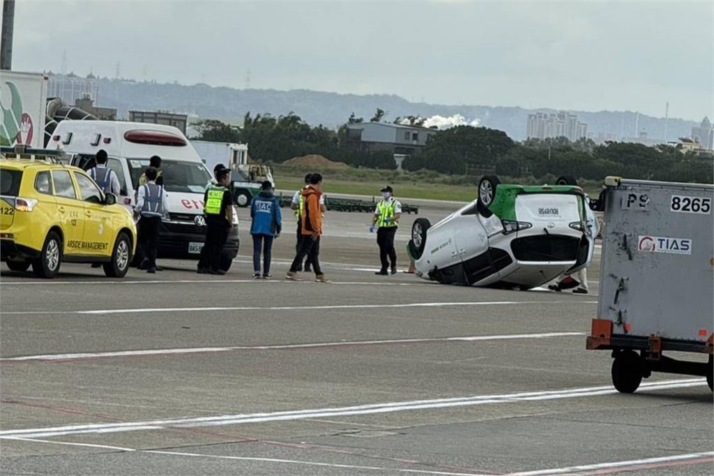 快新聞/長榮航空桃園機場內部「連2車禍」 桃機:要求改善