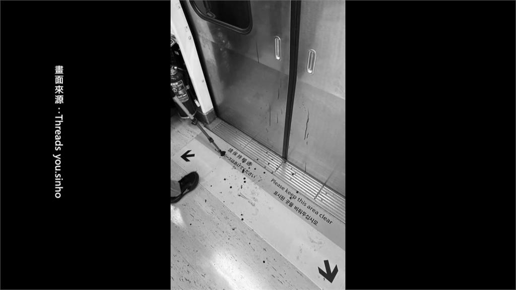 捷運藍線流血衝突! 女勸男電話太大聲下車踩腳遭痛毆