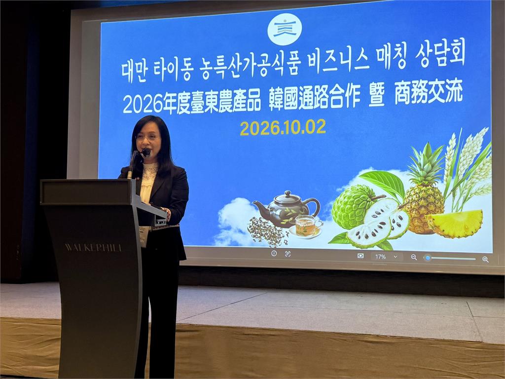 陳瑩促成台東鳳梨釋迦賣到韓國 冷凍鮮果棒簽約將出貨5萬支