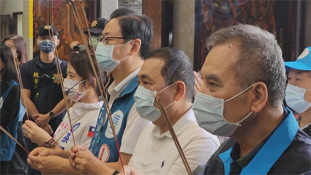 同時合體桃市長候選人輔選 林佳龍、侯友宜拚選戰較勁意味濃