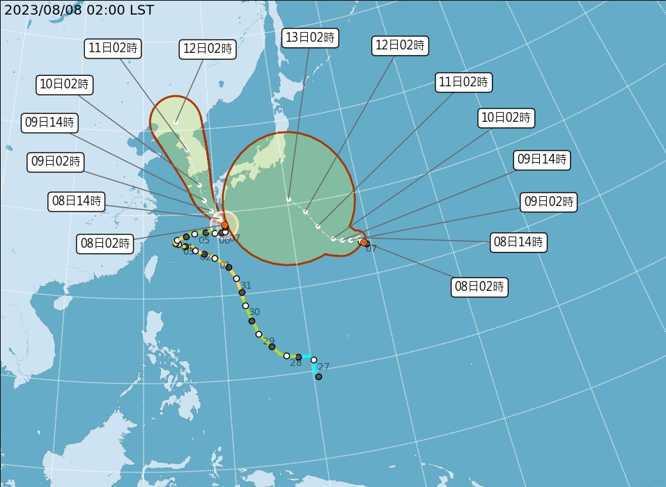 第8號颱風「蘭恩」生成！中南部嚴防強降雨　林嘉愷曝本週天氣型態