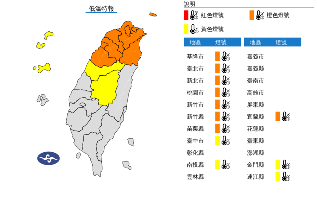 全台冷不停12縣市低溫特報!專家示警「只回暖2天」:下週又有冷氣團