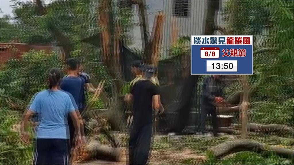 龍捲風襲淡水！果樹連根拔起、民宅受損　屋主修繕費用至少數十萬