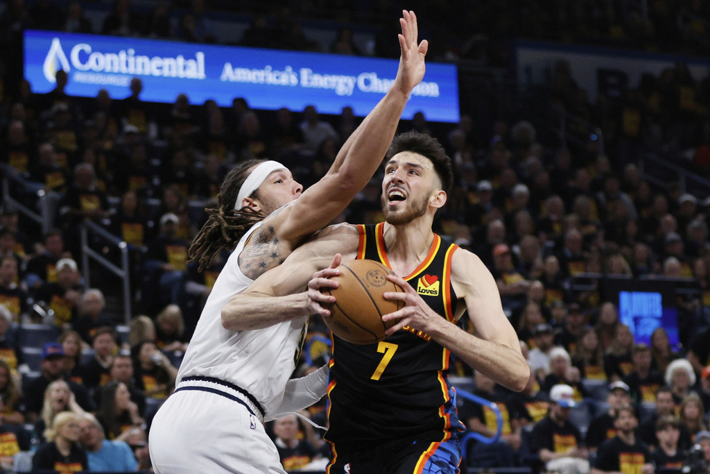 NBA/雷霆榜眼關鍵時刻手抖兩罰不進 高登4秒飆進致勝3分搶下系列賽首勝