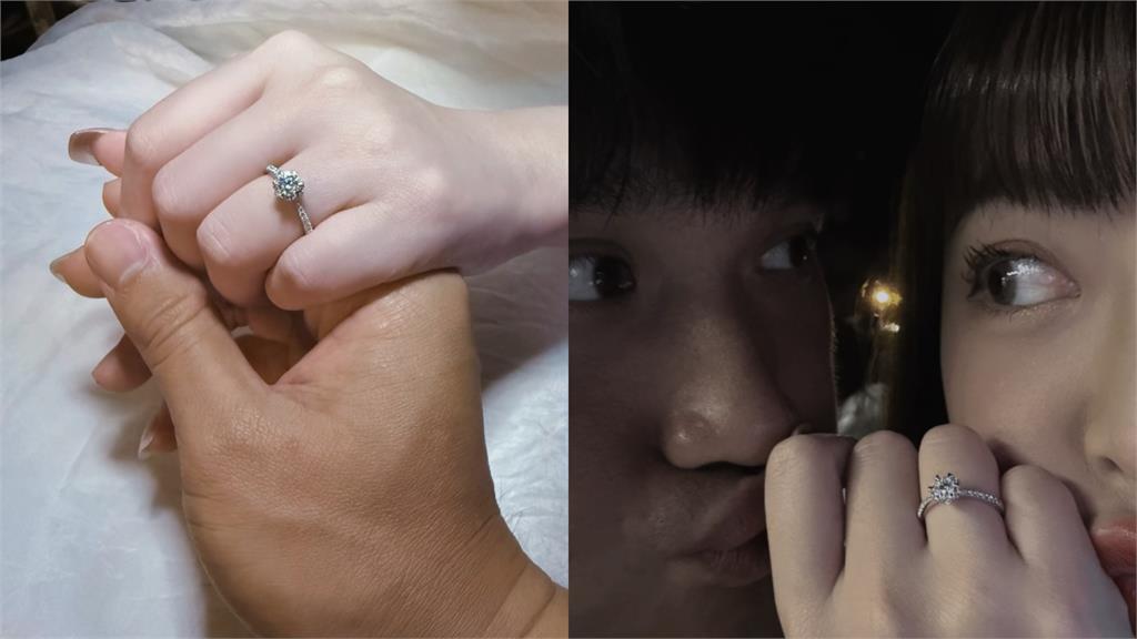 前樂天女孩PO「貼臉照、秀婚戒」宣布嫁給他 「6/23」結婚藏甜蜜密碼