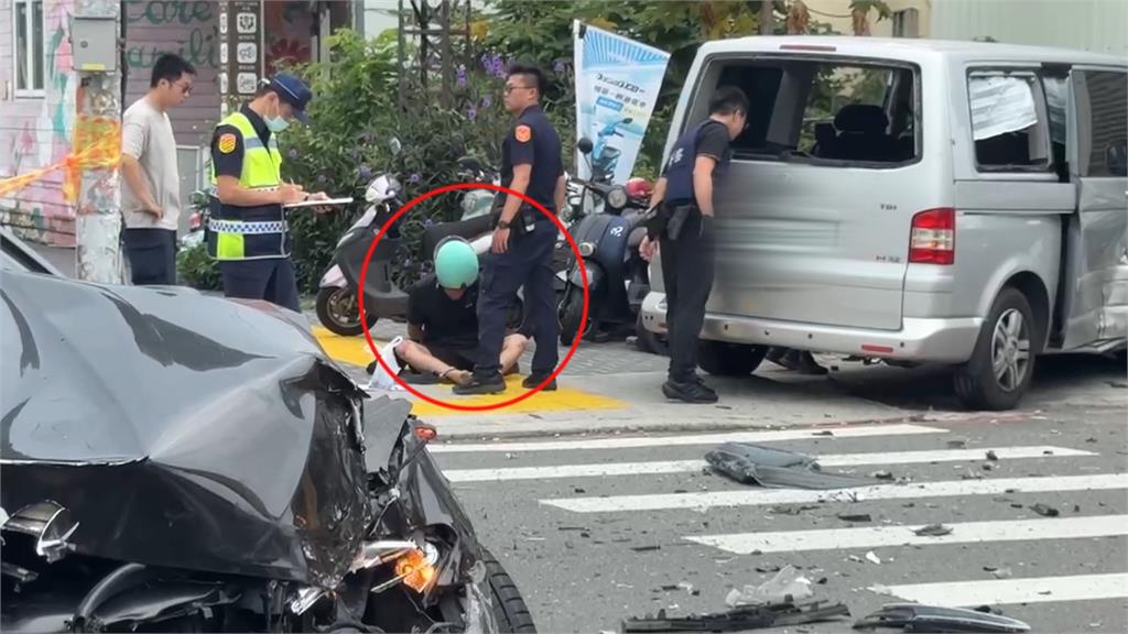 雲林街頭警匪追逐！駕駛撞傷母子又波及10多輛機車