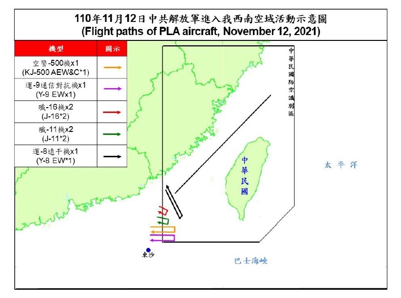 快新聞／中國軍機又來亂！　空警500機等7架次闖我西南空域