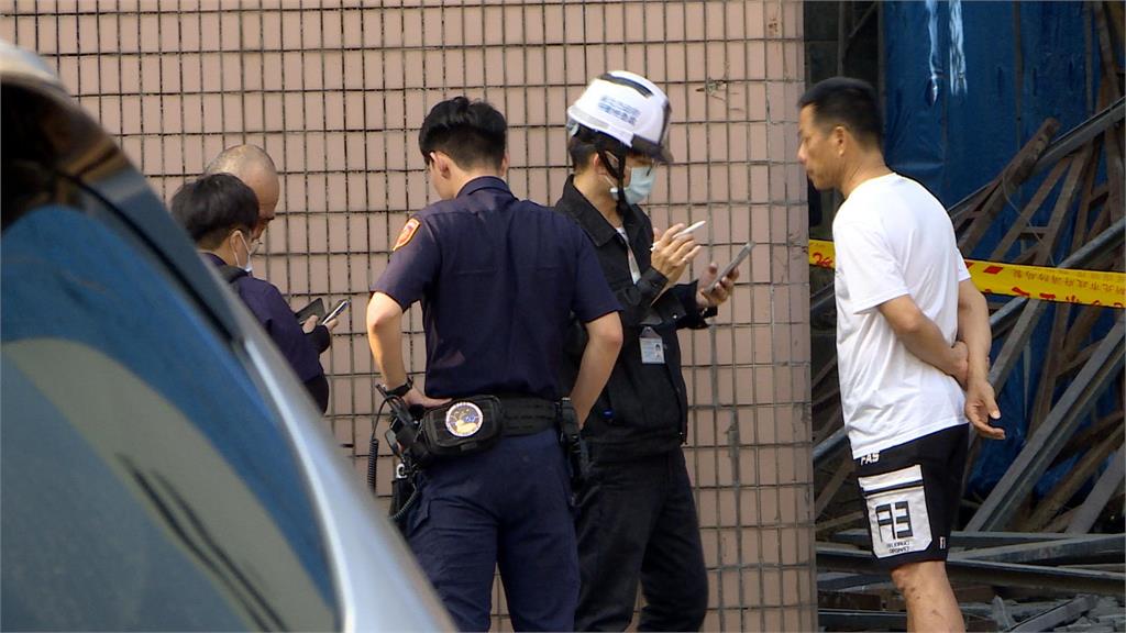 新北中和"鷹架倒塌"意外! 2工人3樓墜落緊急送醫