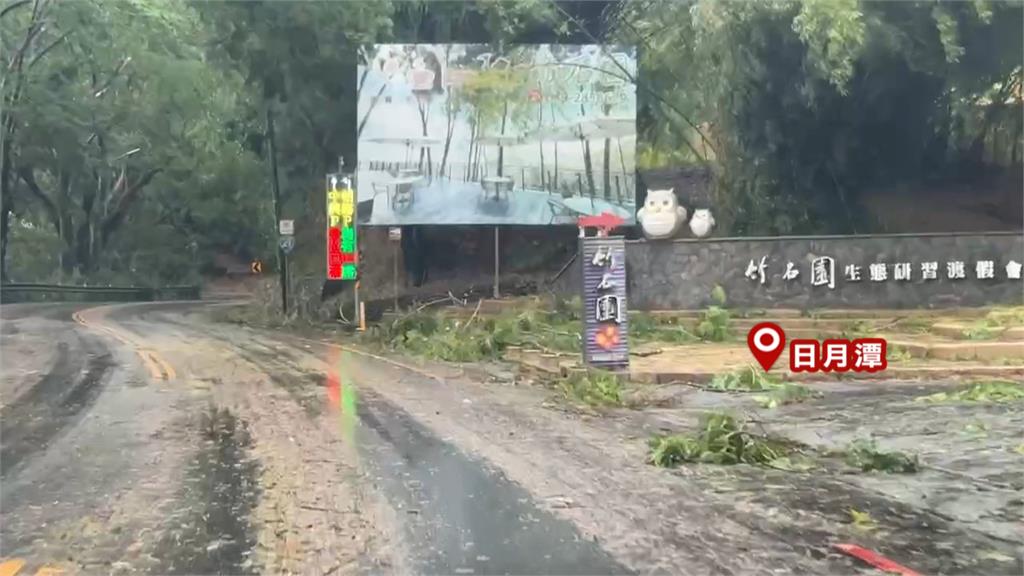 丹娜絲昨登陸 南投吹9級強陣風 竹山鹿谷多處路樹倒