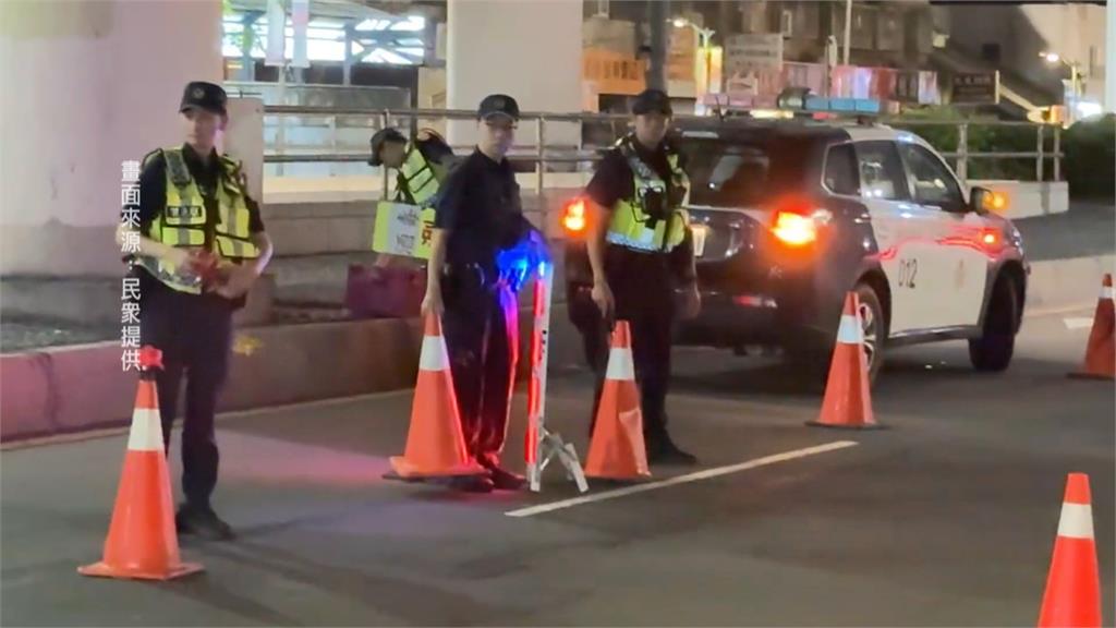 太扯！執勤沒開警示燈？　員警路中驟停害後車險撞