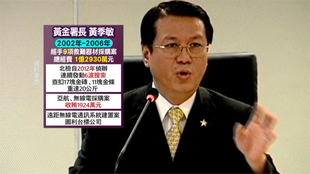 史上最貪! "黃金署長"黃季敏遭判55年8月 北檢火速拘提