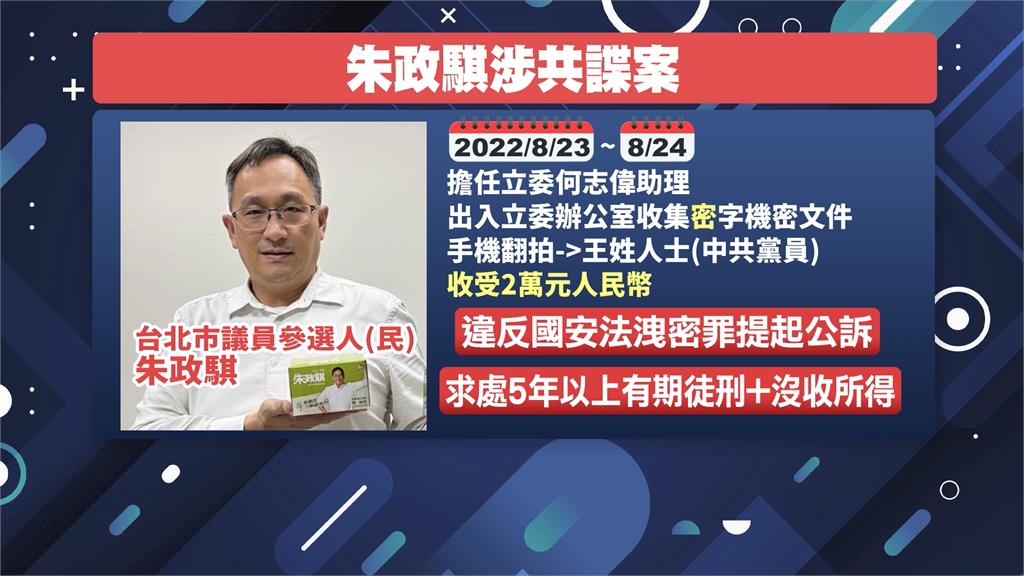 朱政騏涉共諜案遭訴 民進黨火速開除黨籍