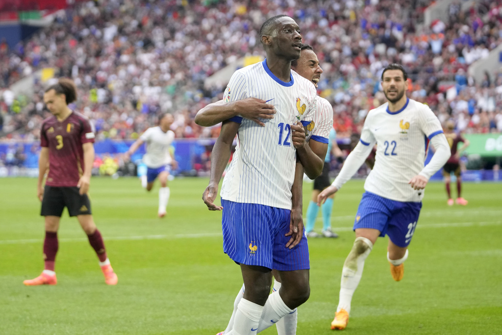 足球／歐國盃16強淘汰賽　法國靠烏龍球1:0險勝比利時晉級8強