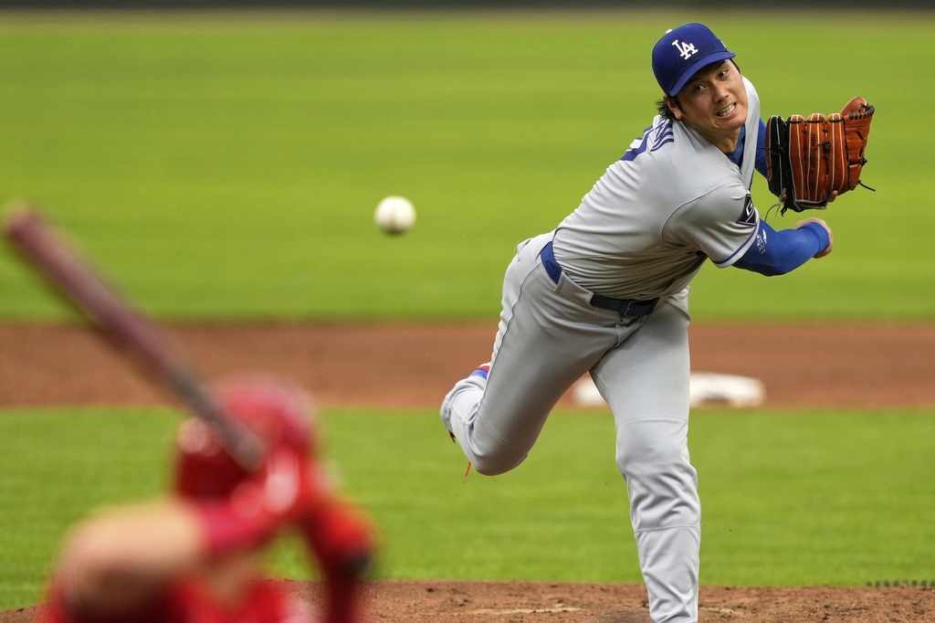MLB(影)／大谷翔平「大丈夫」！羅伯茲：下星期可繼續在主場先發