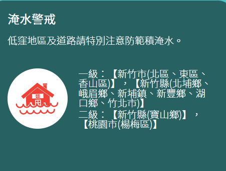 快新聞／大雷雨狂炸桃竹！現場畫面曝　水利署發布一、二級淹水警戒