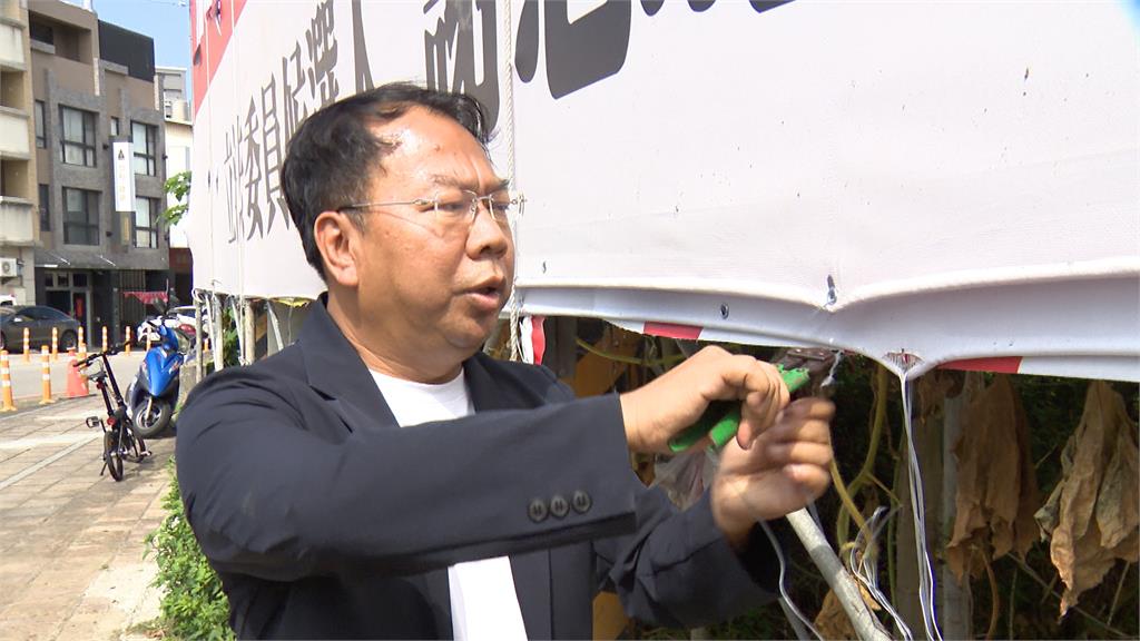 控江啟臣施壓撤競選看板　謝志忠提告「妨害競選」