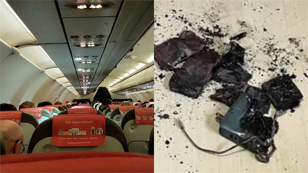 煙霧瀰漫！行動電源在飛機上起火...空姐「一動作」讓她狂讚：辛苦了