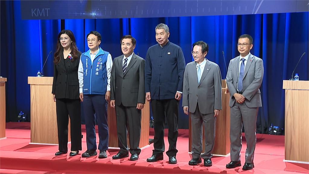 國民黨黨主席投票倒數！　六人首度同台辯論　炮火猛烈